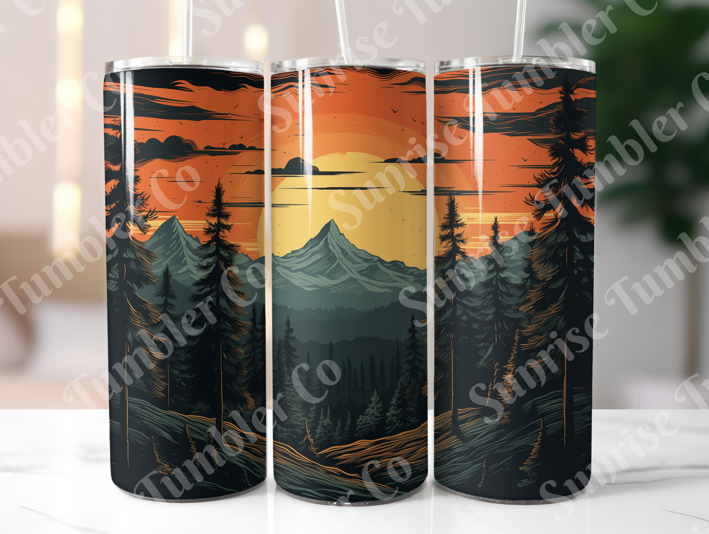 Sunsets Variety Part 1 - 20oz and 30oz Tumblers (Glow In The Dark Green And Blue Available)