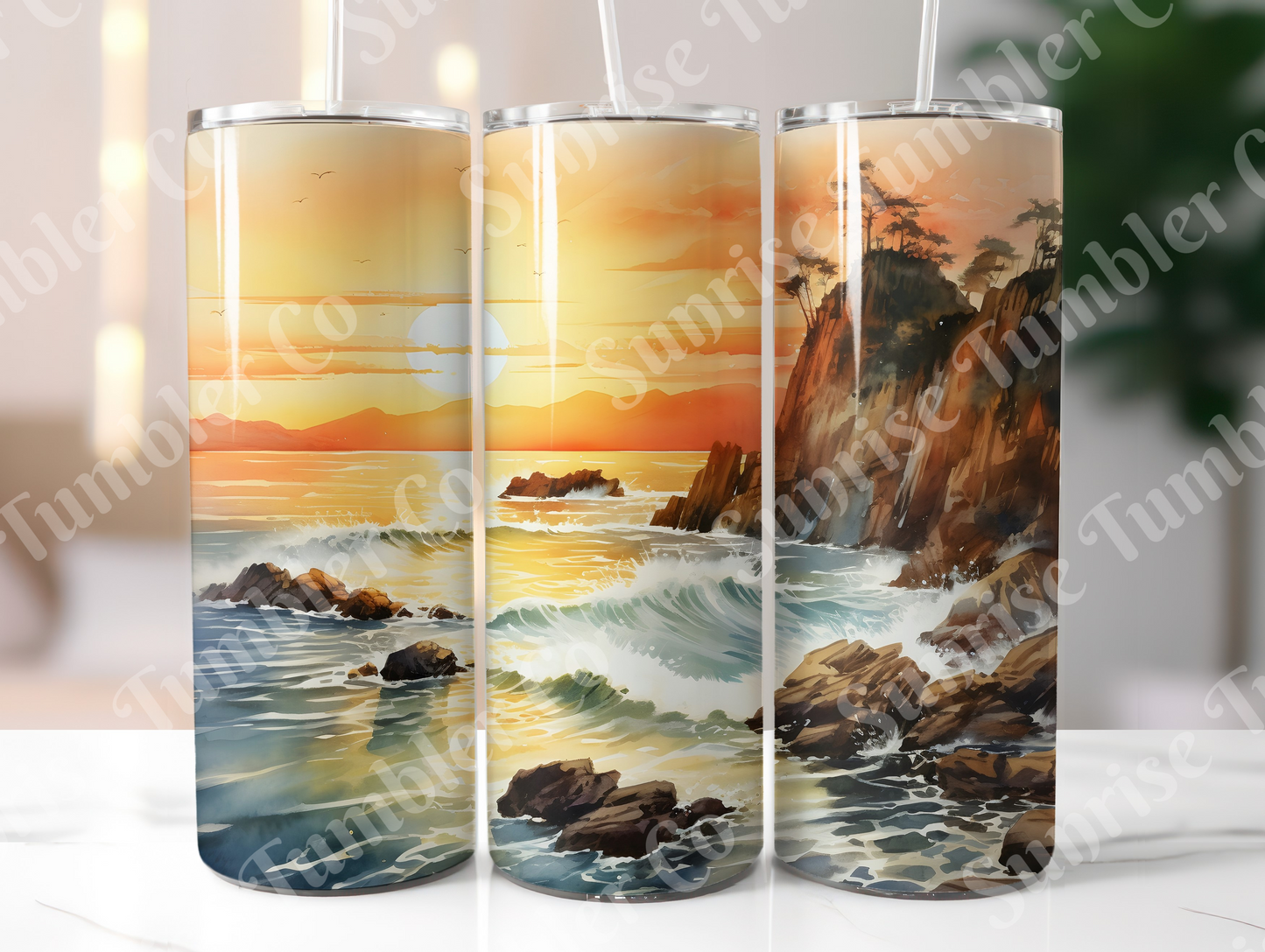 Sunsets Variety Part 1 - 20oz and 30oz Tumblers (Glow In The Dark Green And Blue Available)