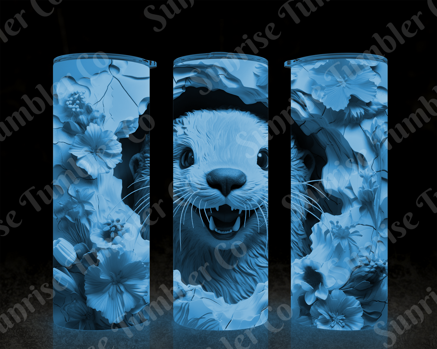 Otter Variety - 20 oz and 30 oz Tumbler (Glow In The Dark Option Available)