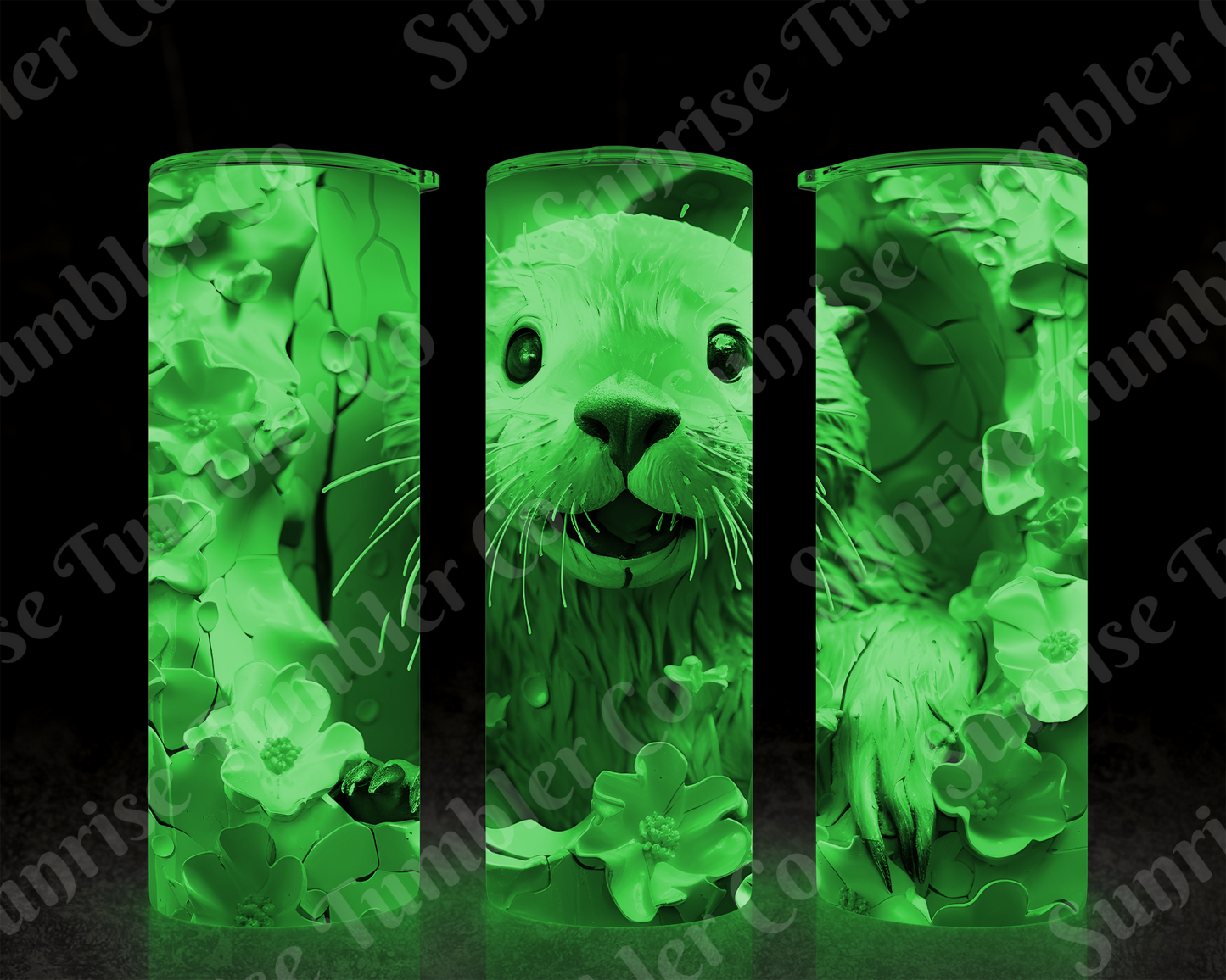 Otter Variety - 20 oz and 30 oz Tumbler (Glow In The Dark Option Available)