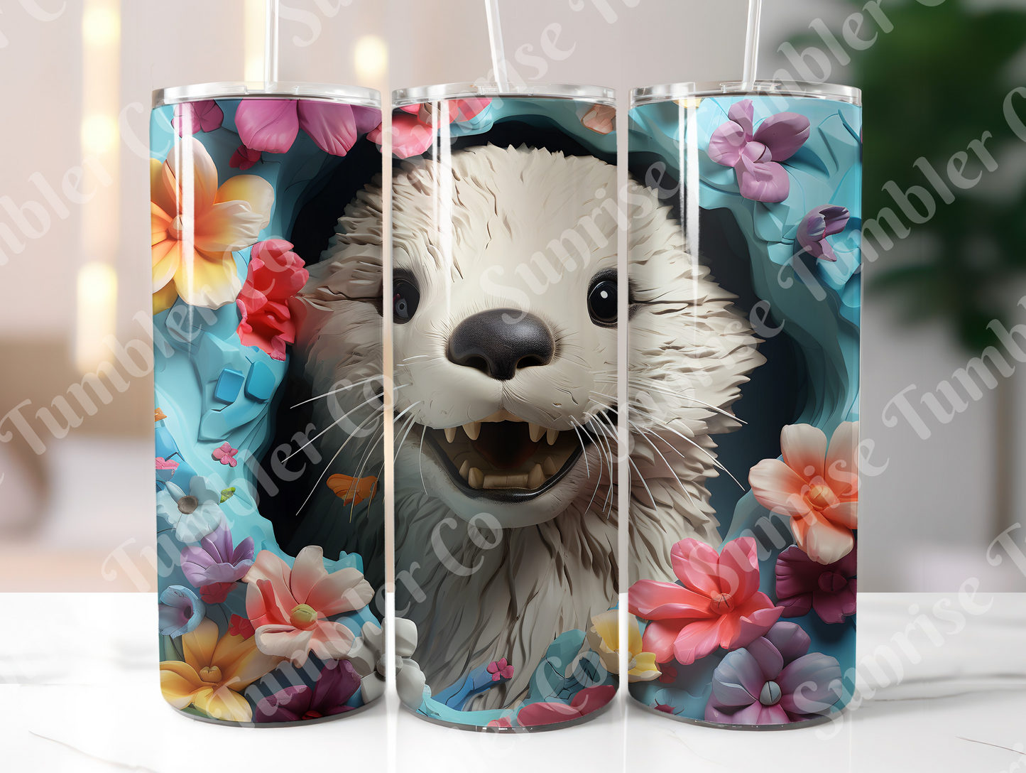 Otter Variety - 20 oz and 30 oz Tumbler (Glow In The Dark Option Available)