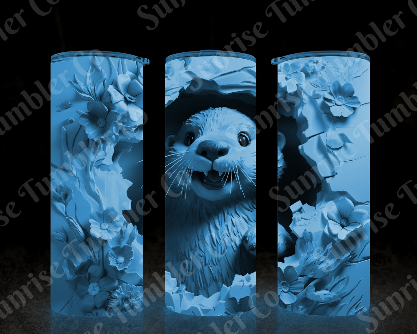 Otter Variety - 20 oz and 30 oz Tumbler (Glow In The Dark Option Available)