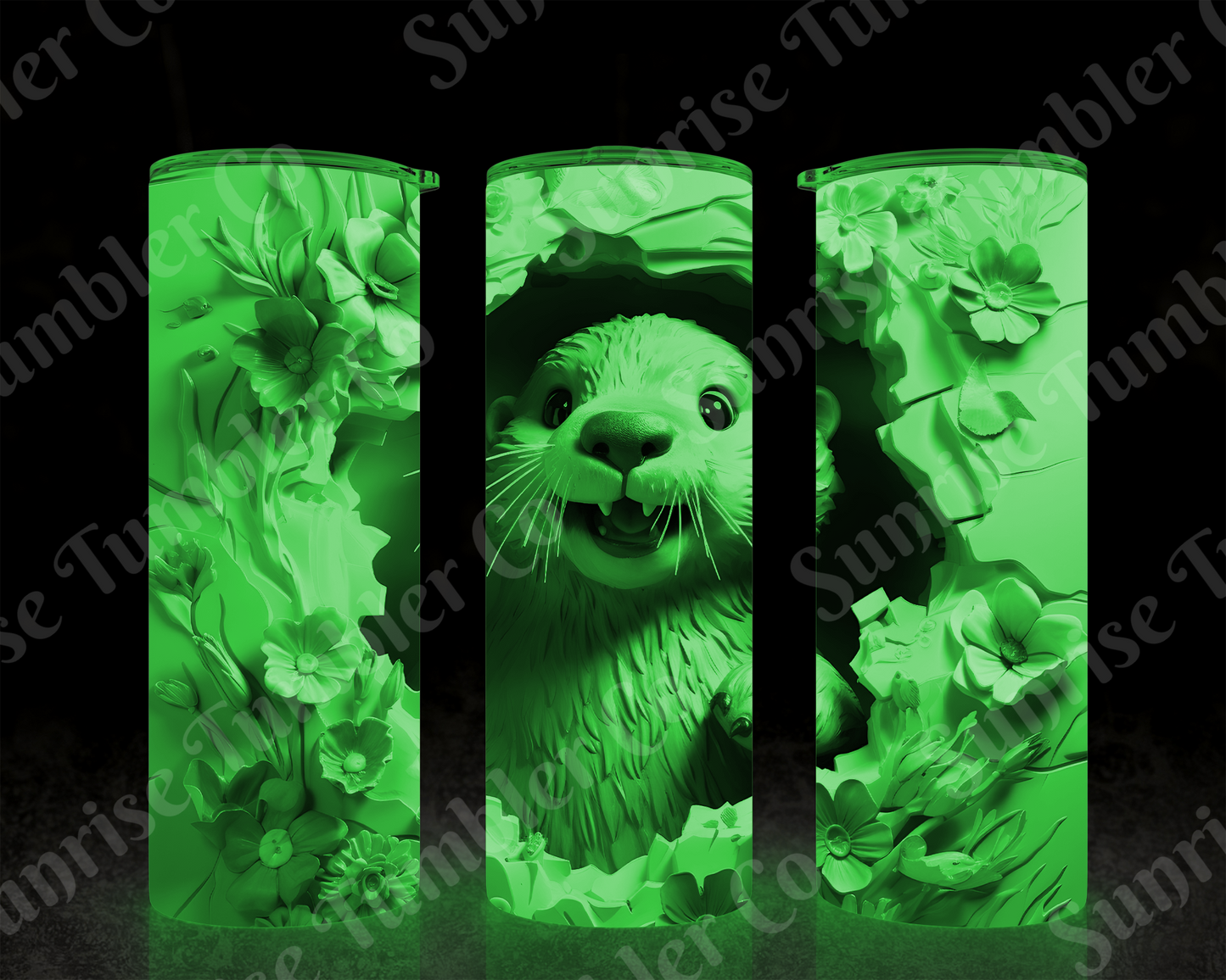 Otter Variety - 20 oz and 30 oz Tumbler (Glow In The Dark Option Available)