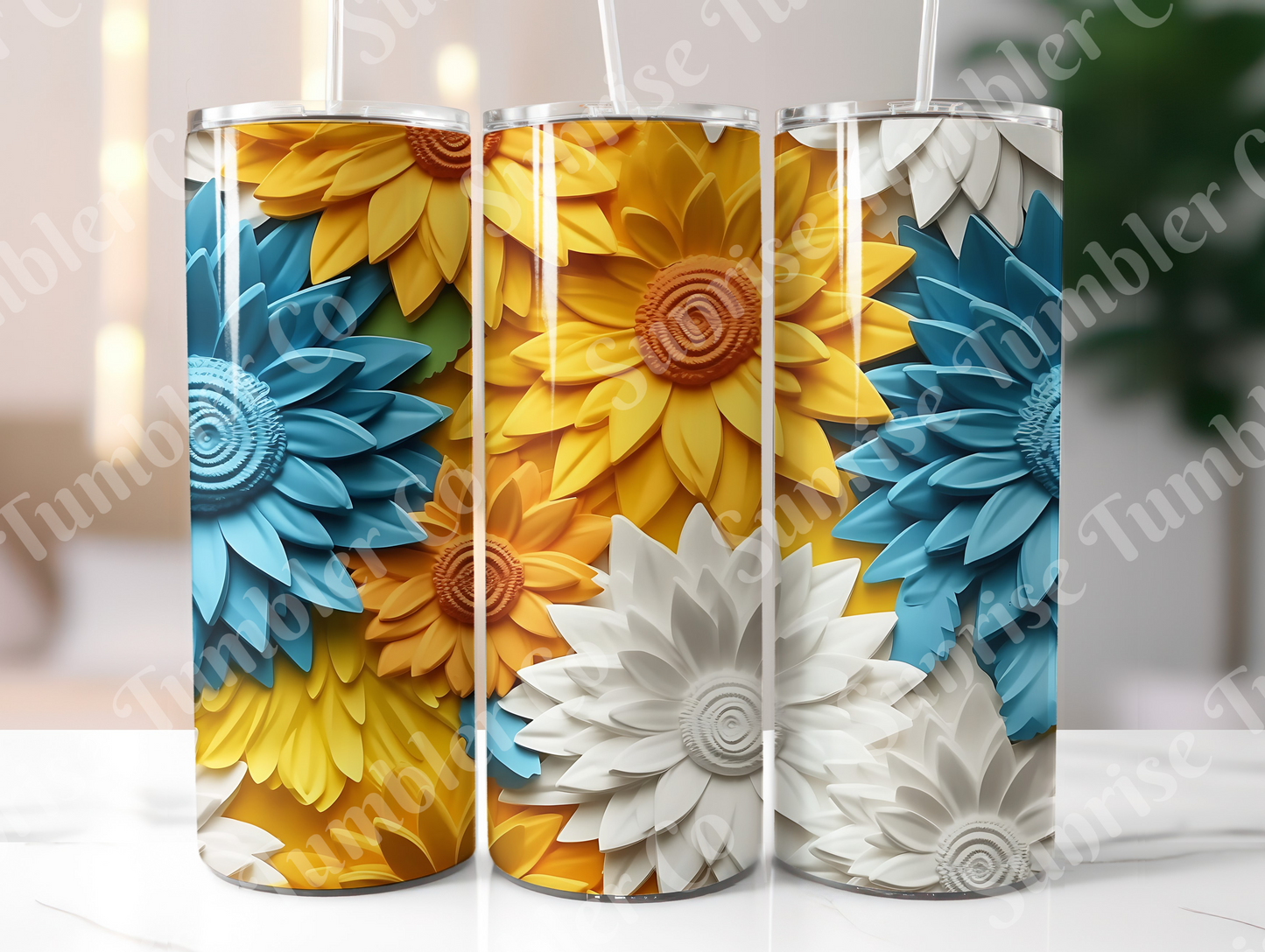 Sunflower Variety Part 1 - 20oz and 30oz Tumblers (Glow In The Dark Green And Blue Available)