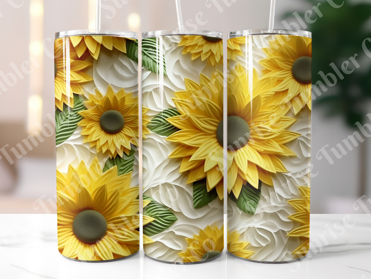 Sunflower Variety Part 1 - 20oz and 30oz Tumblers (Glow In The Dark Green And Blue Available)