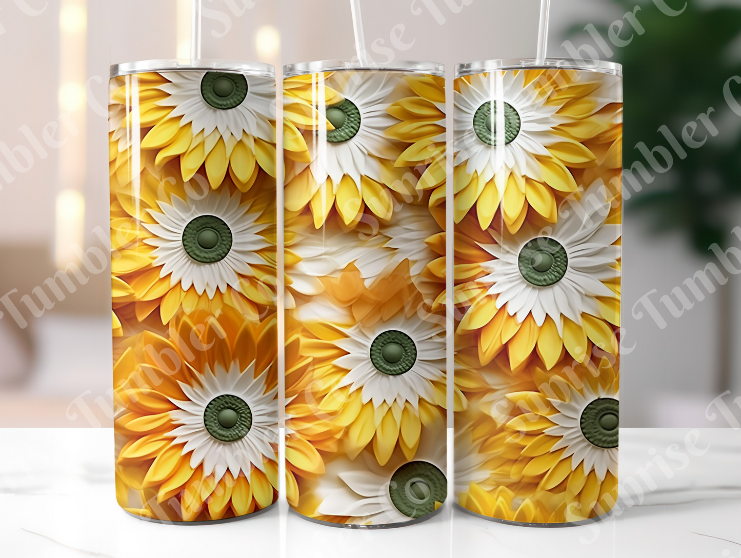 Sunflower Variety Part 1 - 20oz and 30oz Tumblers (Glow In The Dark Green And Blue Available)