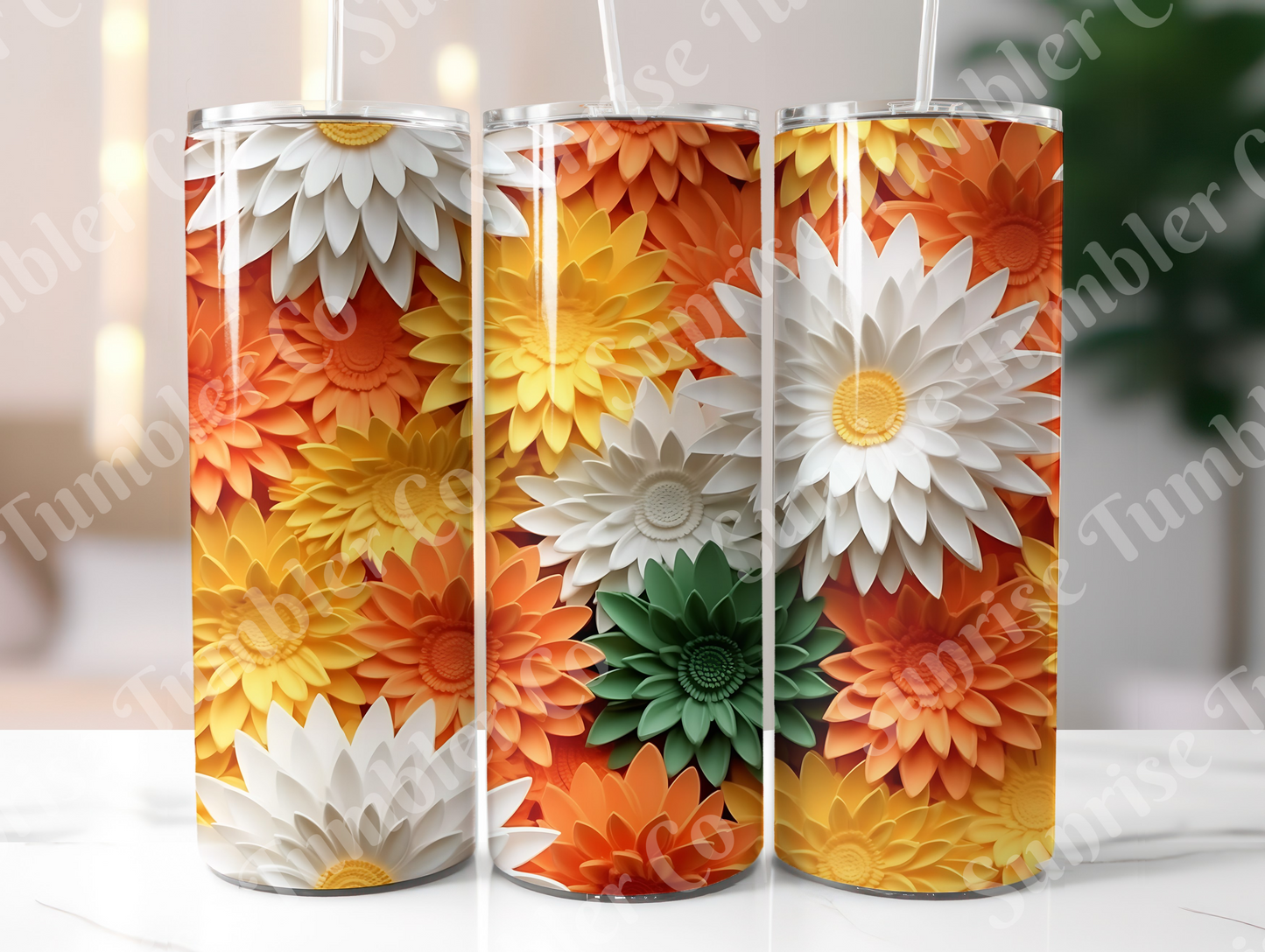 Sunflower Variety Part 1 - 20oz and 30oz Tumblers (Glow In The Dark Green And Blue Available)