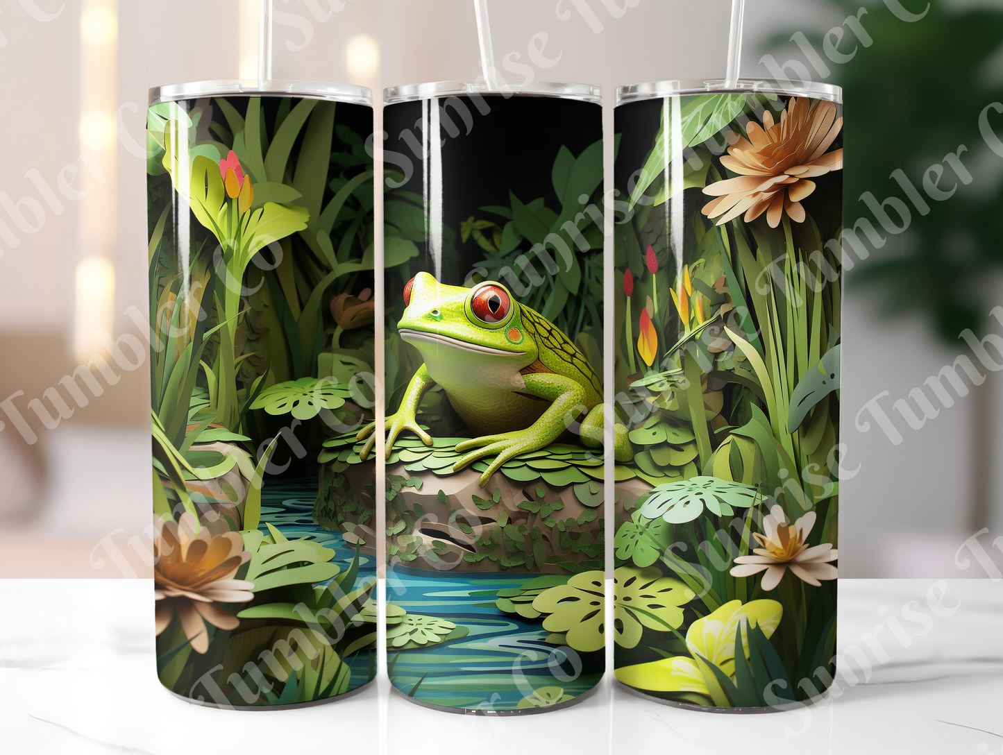 Frog Variety Part 1 - 20oz and 30oz Tumblers (Glow In The Dark Green And Blue Available)
