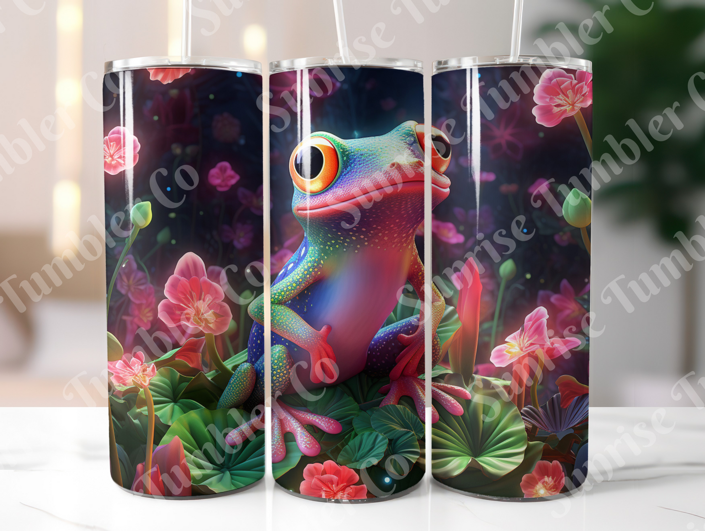 Frog Variety Part 1 - 20oz and 30oz Tumblers (Glow In The Dark Green And Blue Available)