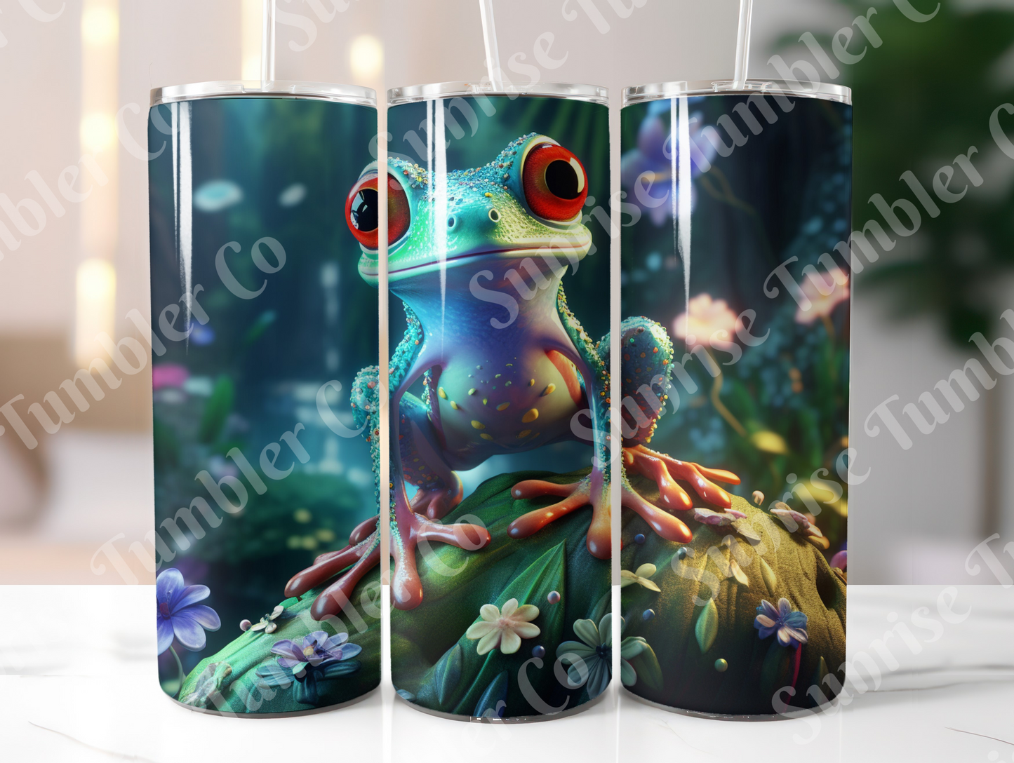 Frog Variety Part 1 - 20oz and 30oz Tumblers (Glow In The Dark Green And Blue Available)
