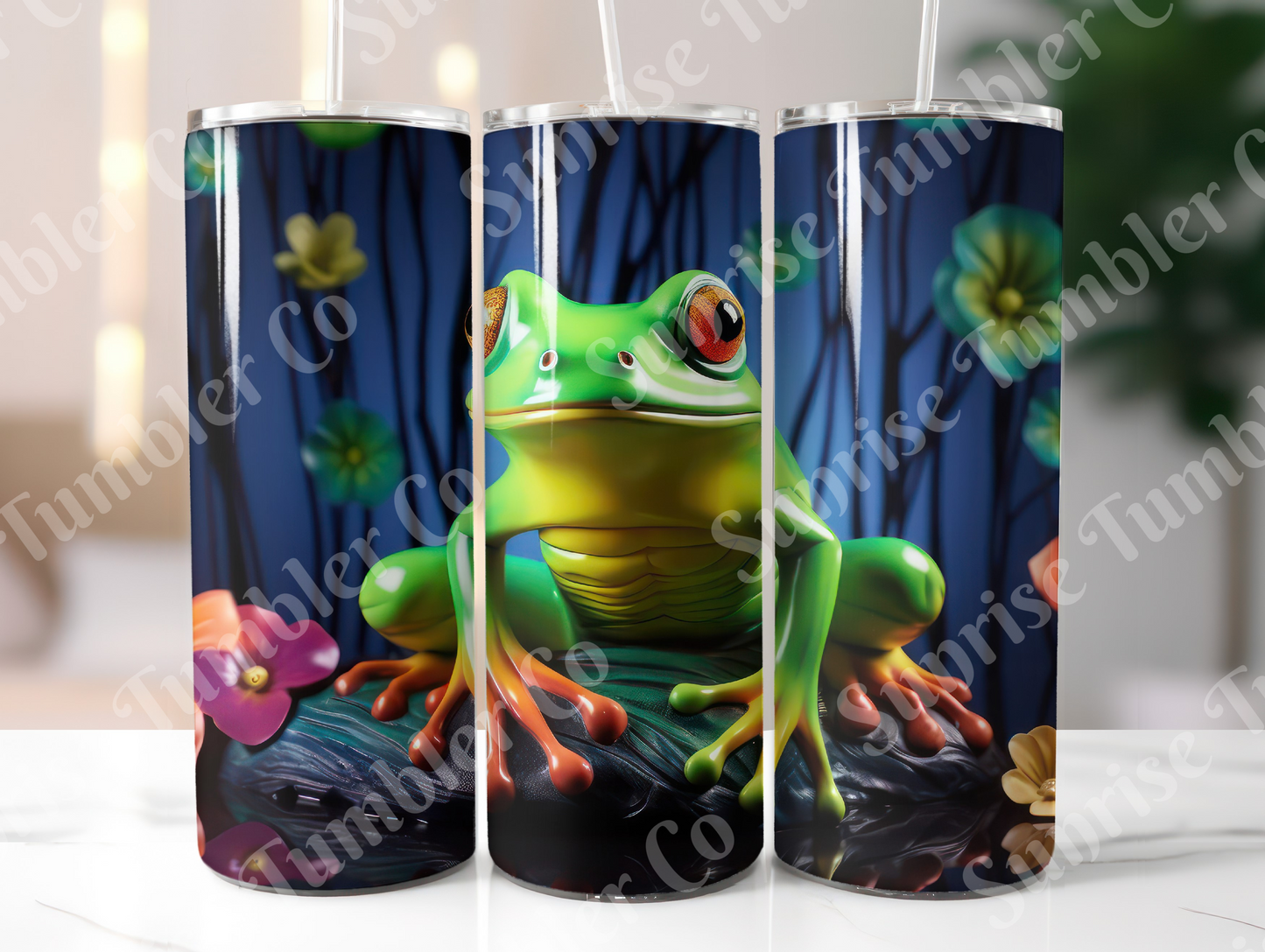 Frog Variety Part 1 - 20oz and 30oz Tumblers (Glow In The Dark Green And Blue Available)