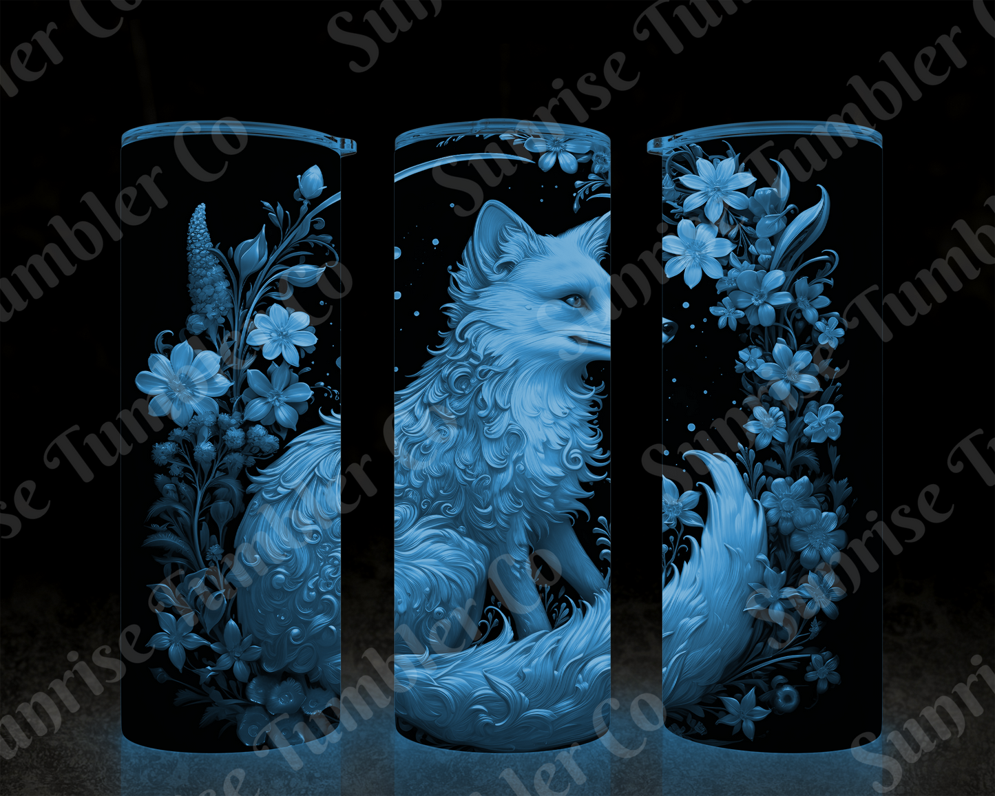 Fox Variety - 20 oz and 30 oz Tumbler (Glow In The Dark Option Available)
