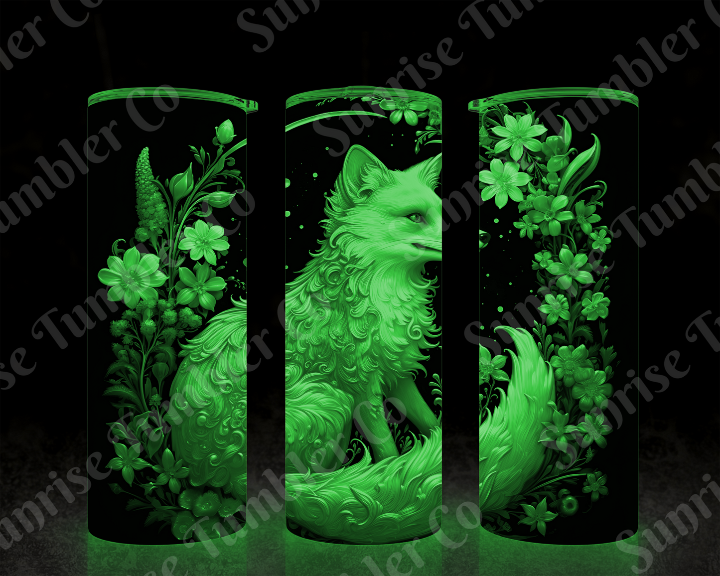 Fox Variety - 20 oz and 30 oz Tumbler (Glow In The Dark Option Available)