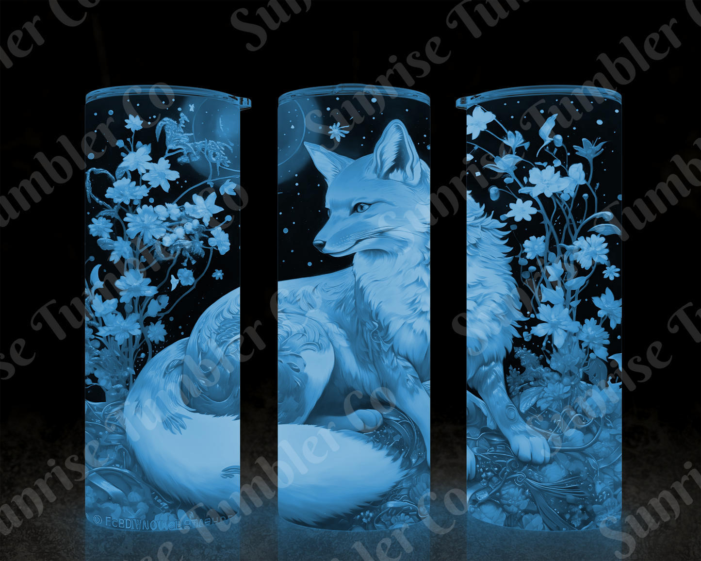 Fox Variety - 20 oz and 30 oz Tumbler (Glow In The Dark Option Available)