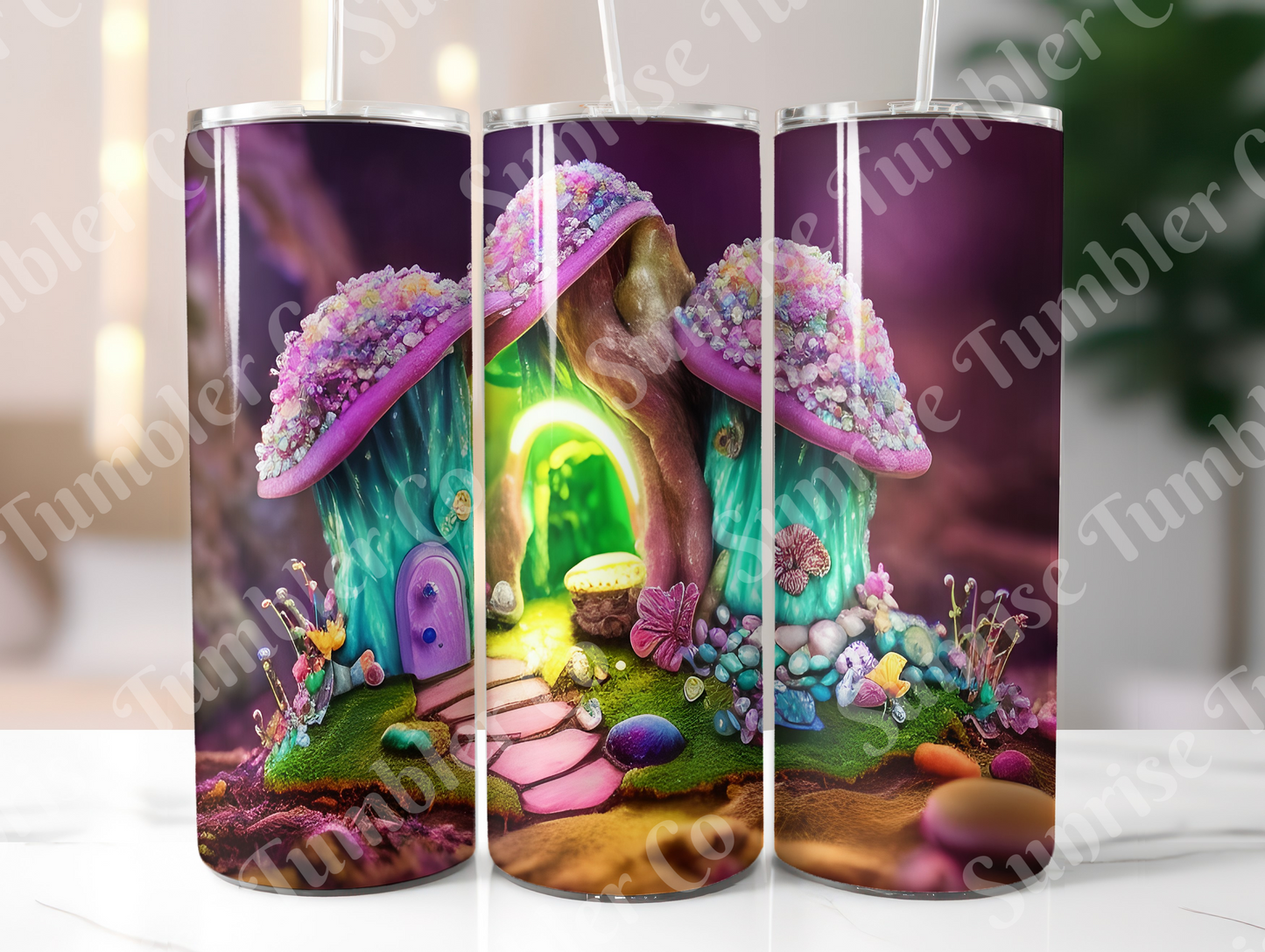 Mushroom Variety Part 1 - 20oz and 30oz Tumblers (Glow In The Dark Green And Blue Available)