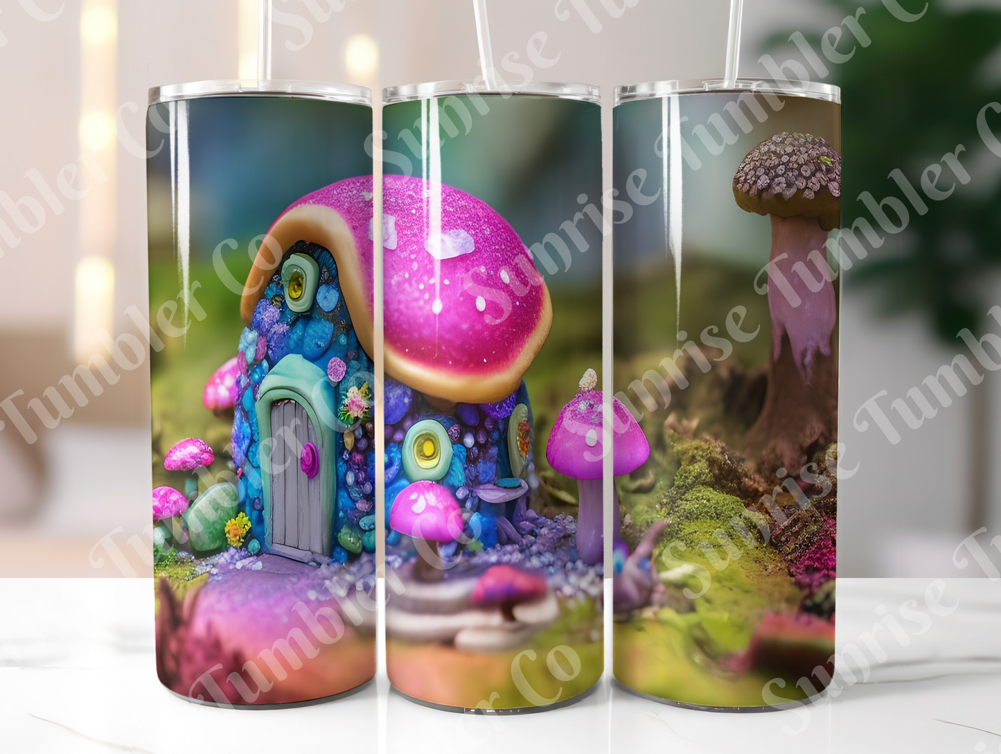 Mushroom Variety Part 1 - 20oz and 30oz Tumblers (Glow In The Dark Green And Blue Available)