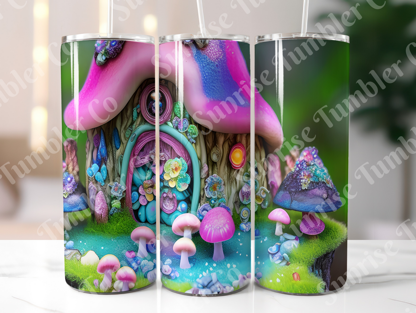 Mushroom Variety Part 1 - 20oz and 30oz Tumblers (Glow In The Dark Green And Blue Available)