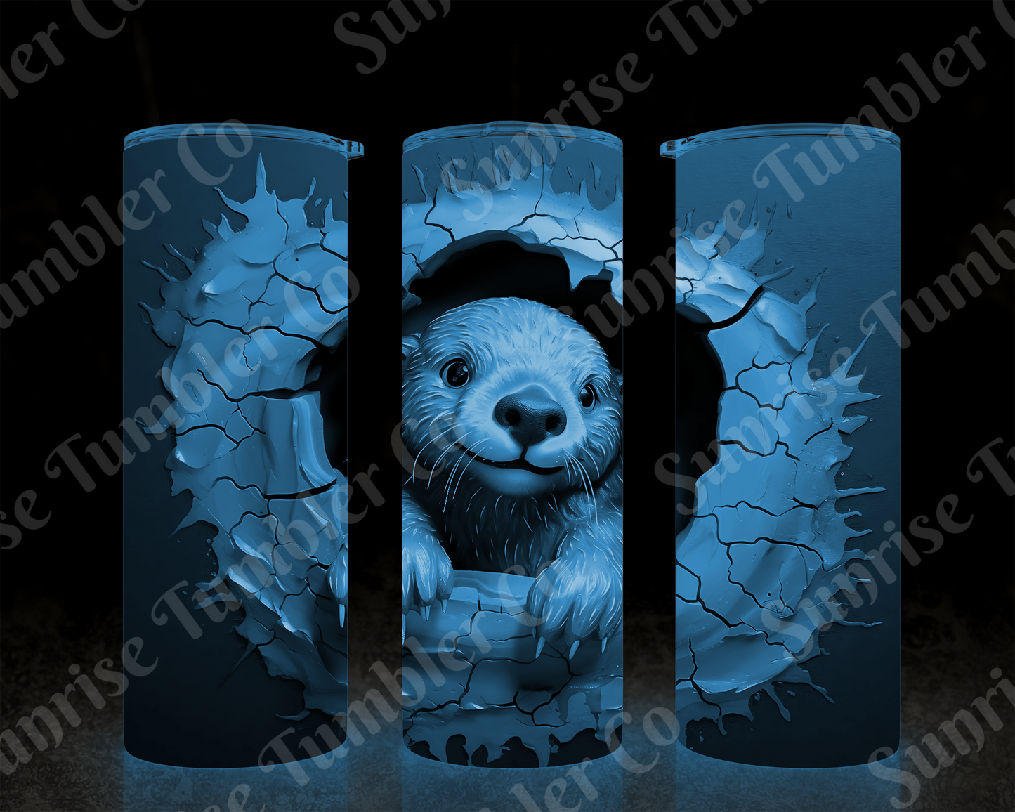 Otter Variety - 20 oz and 30 oz Tumbler (Glow In The Dark Option Available)