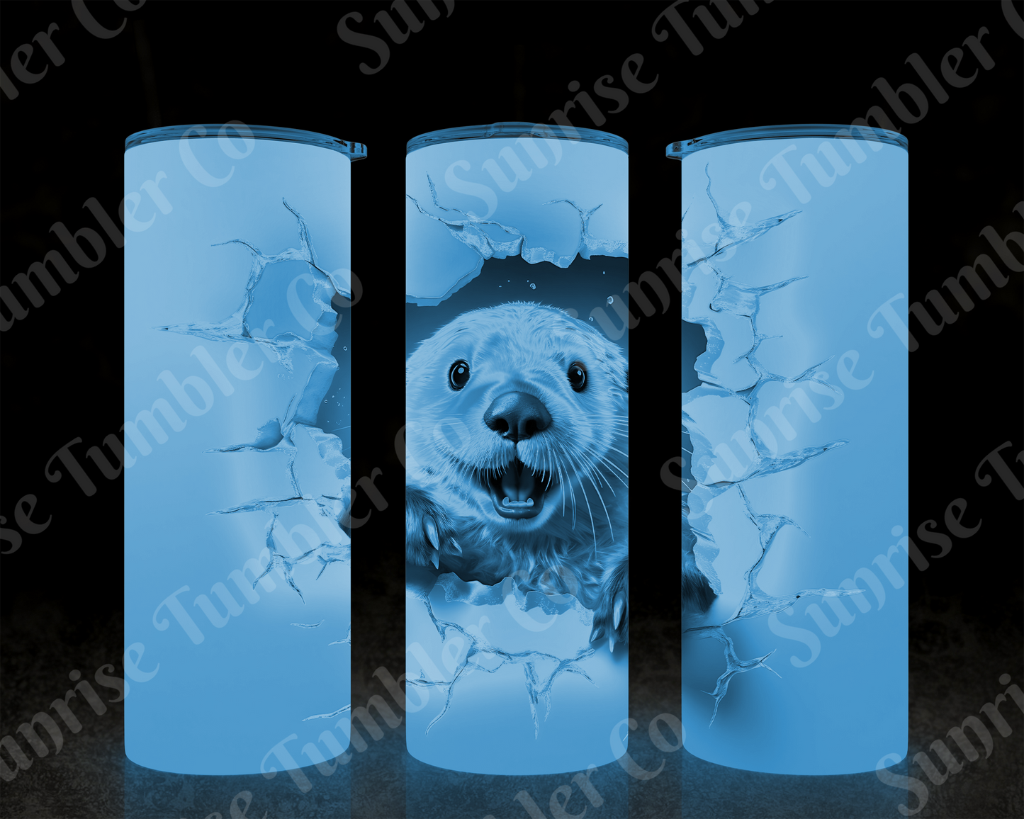 Otter Variety - 20 oz and 30 oz Tumbler (Glow In The Dark Option Available)