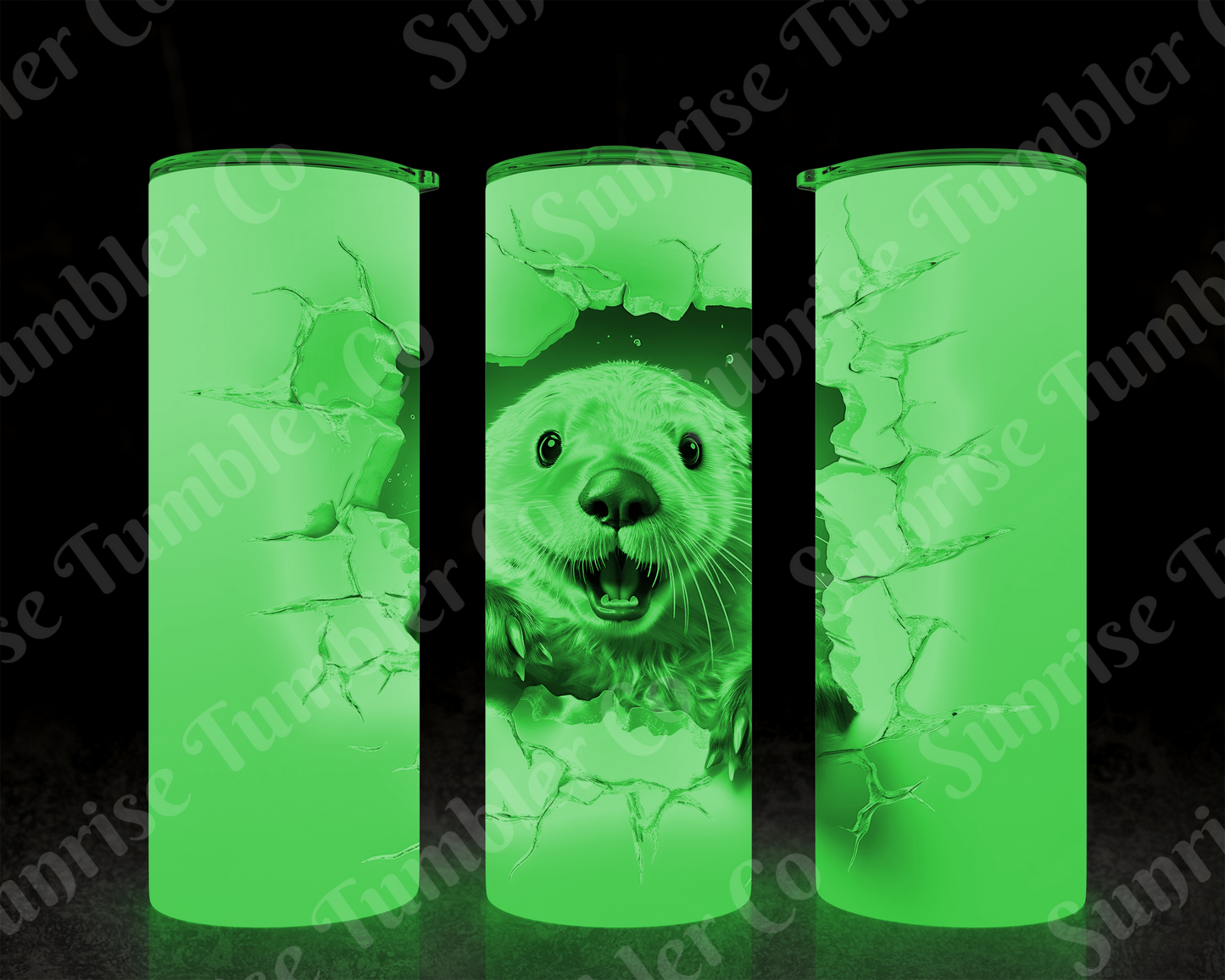 Otter Variety - 20 oz and 30 oz Tumbler (Glow In The Dark Option Available)