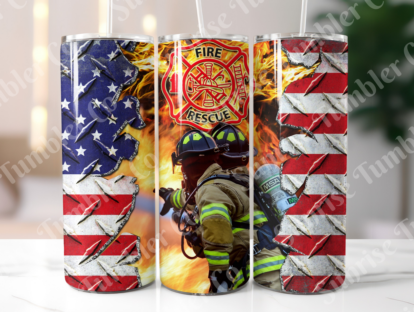 Military, Veteran & First Responders Variety Part 2 - 20oz and 30oz Tumblers (Glow In The Dark Green And Blue Available)
