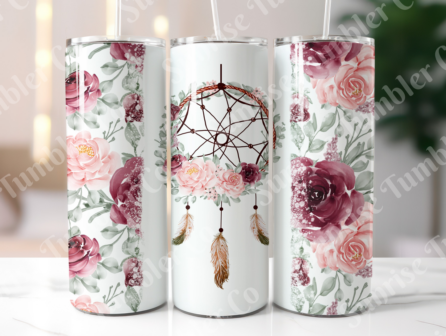 Dream Catcher Variety - 20 oz and 30 oz Tumblers (Glow In The Dark Green and Blue Options Available)