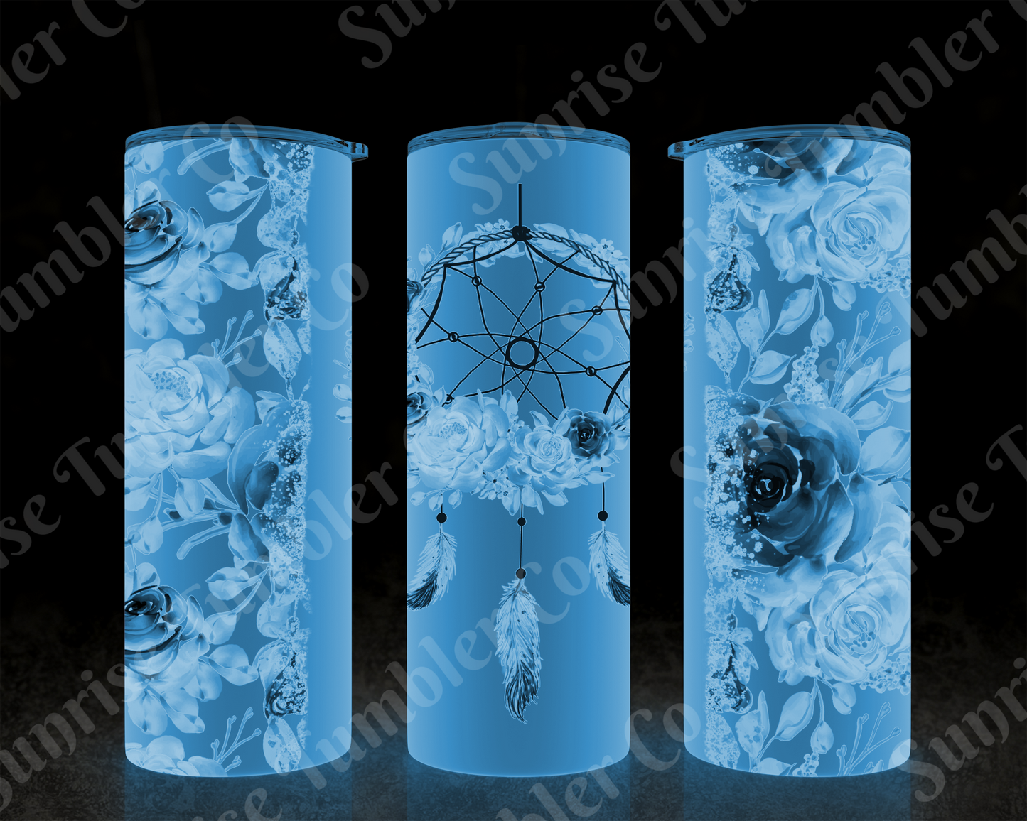 Dream Catcher Variety - 20 oz and 30 oz Tumblers (Glow In The Dark Green and Blue Options Available)