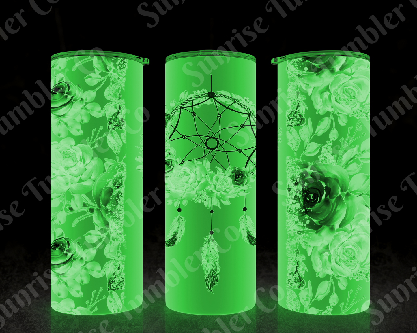Dream Catcher Variety - 20 oz and 30 oz Tumblers (Glow In The Dark Green and Blue Options Available)
