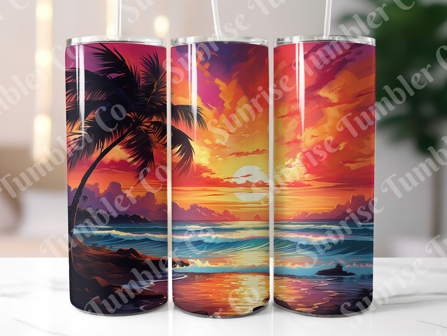 Sunsets Variety Part 1 - 20oz and 30oz Tumblers (Glow In The Dark Green And Blue Available)