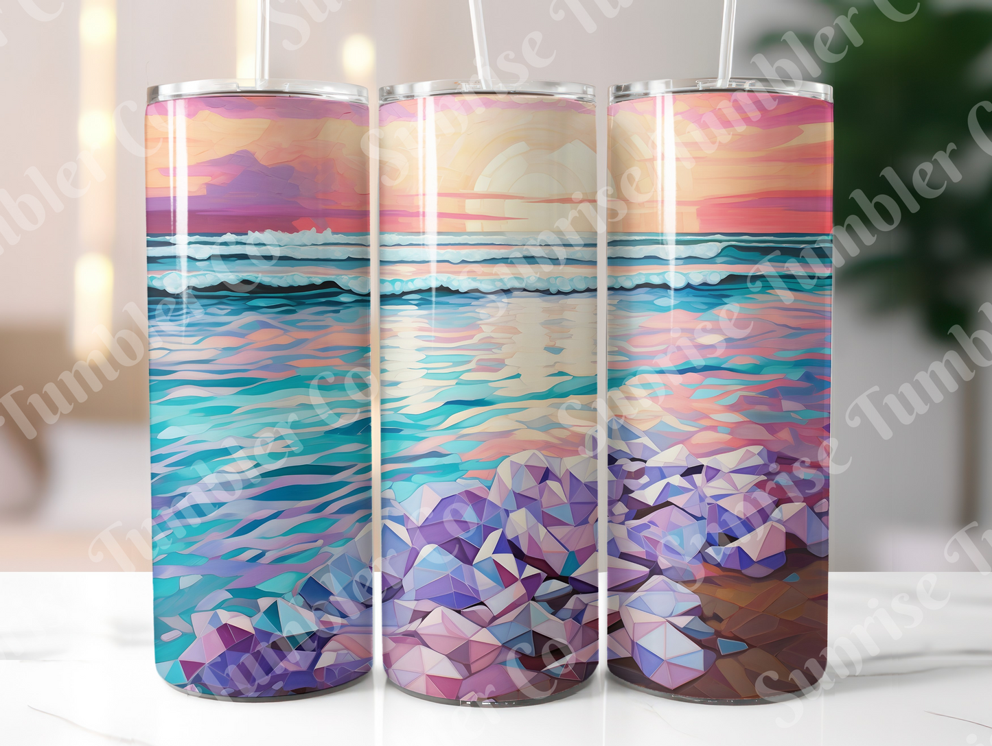 Sunsets Variety Part 1 - 20oz and 30oz Tumblers (Glow In The Dark Green And Blue Available)