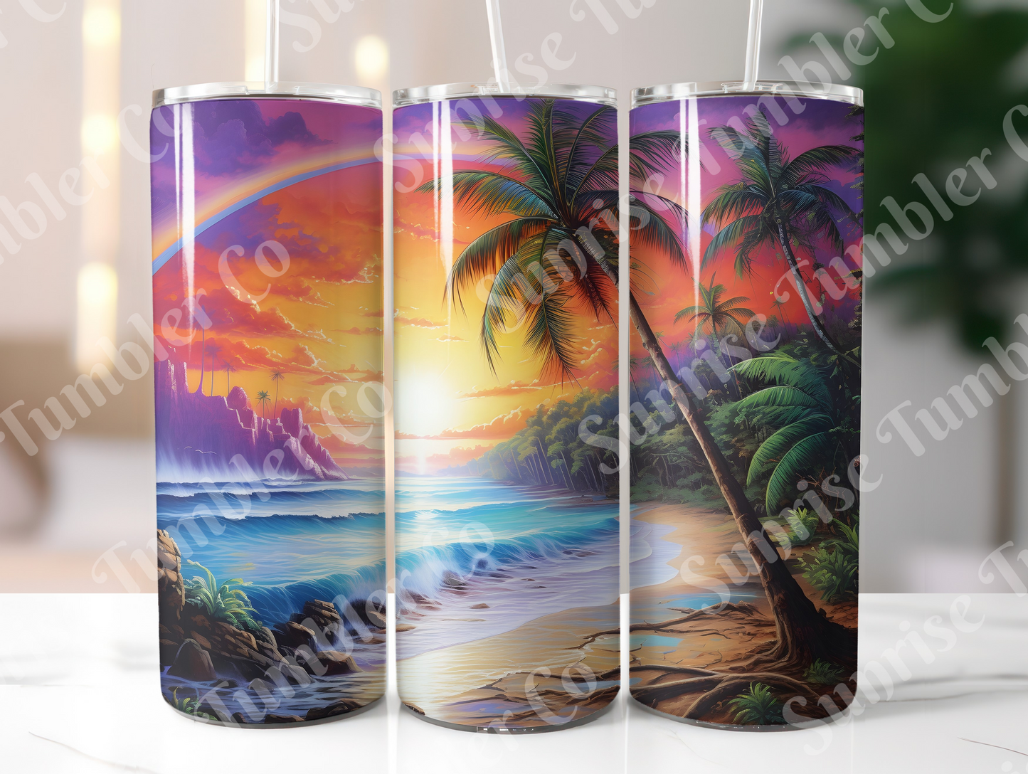 Sunsets Variety Part 1 - 20oz and 30oz Tumblers (Glow In The Dark Green And Blue Available)