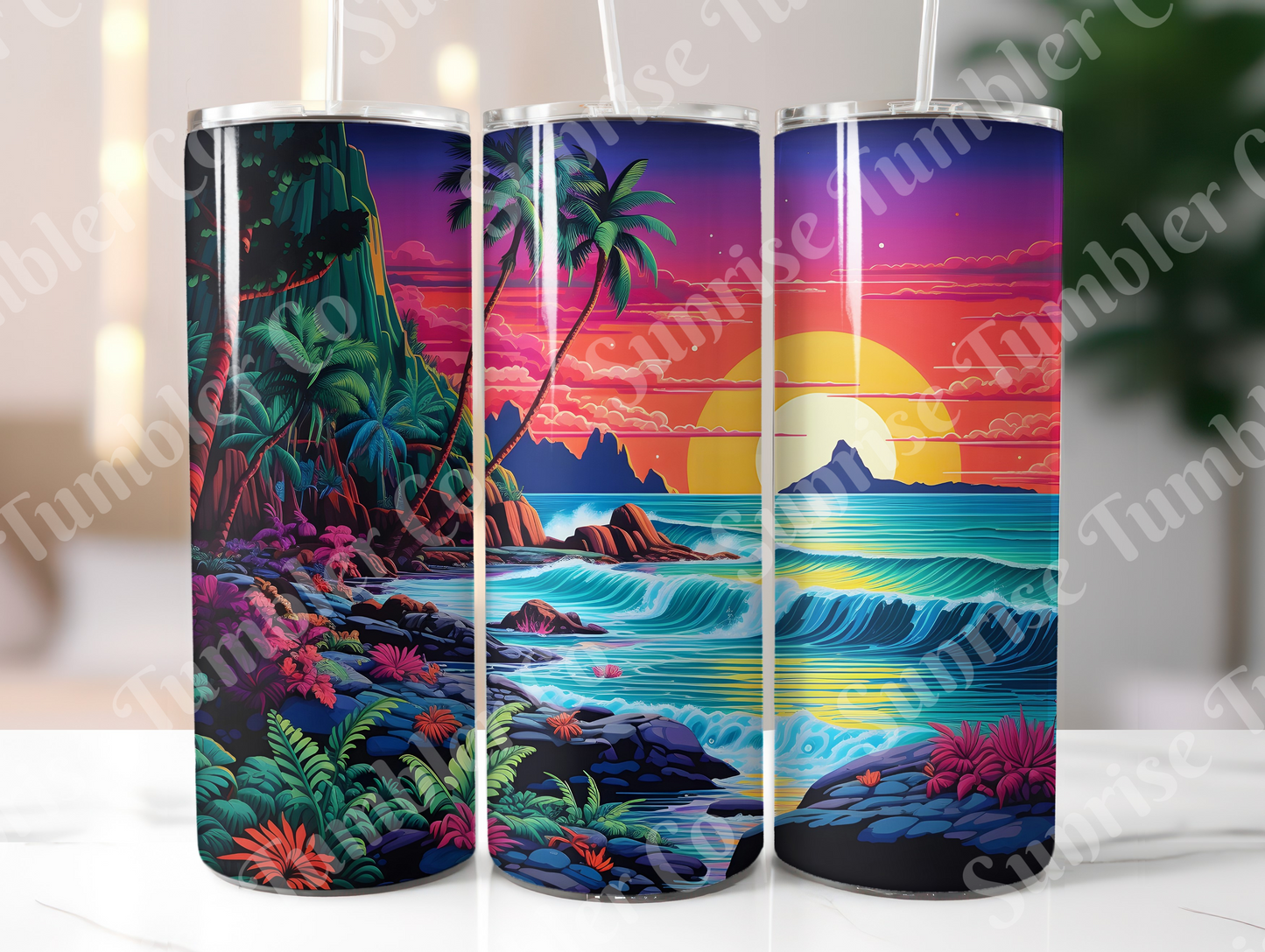 Sunsets Variety Part 1 - 20oz and 30oz Tumblers (Glow In The Dark Green And Blue Available)