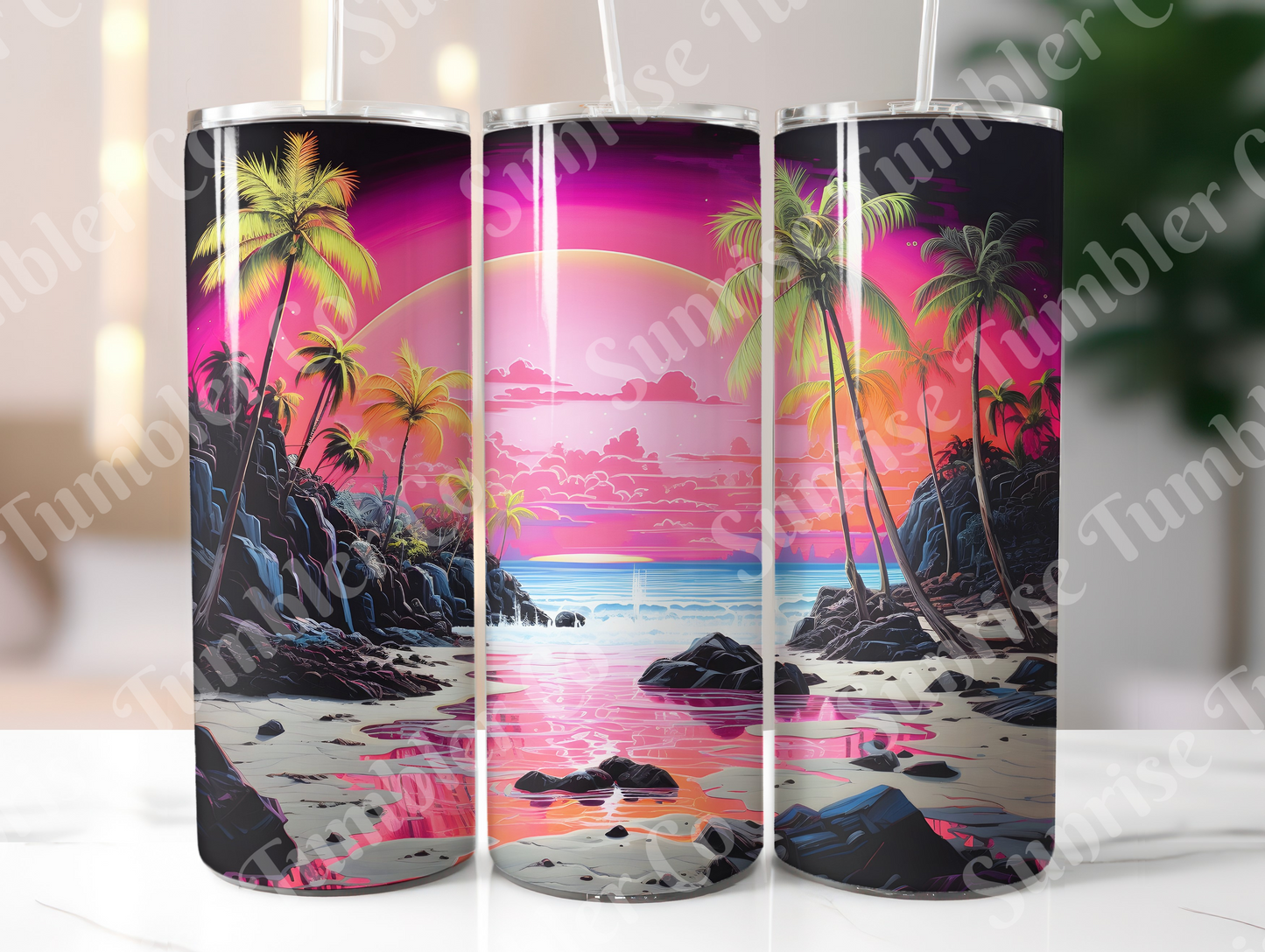 Sunsets Variety Part 1 - 20oz and 30oz Tumblers (Glow In The Dark Green And Blue Available)