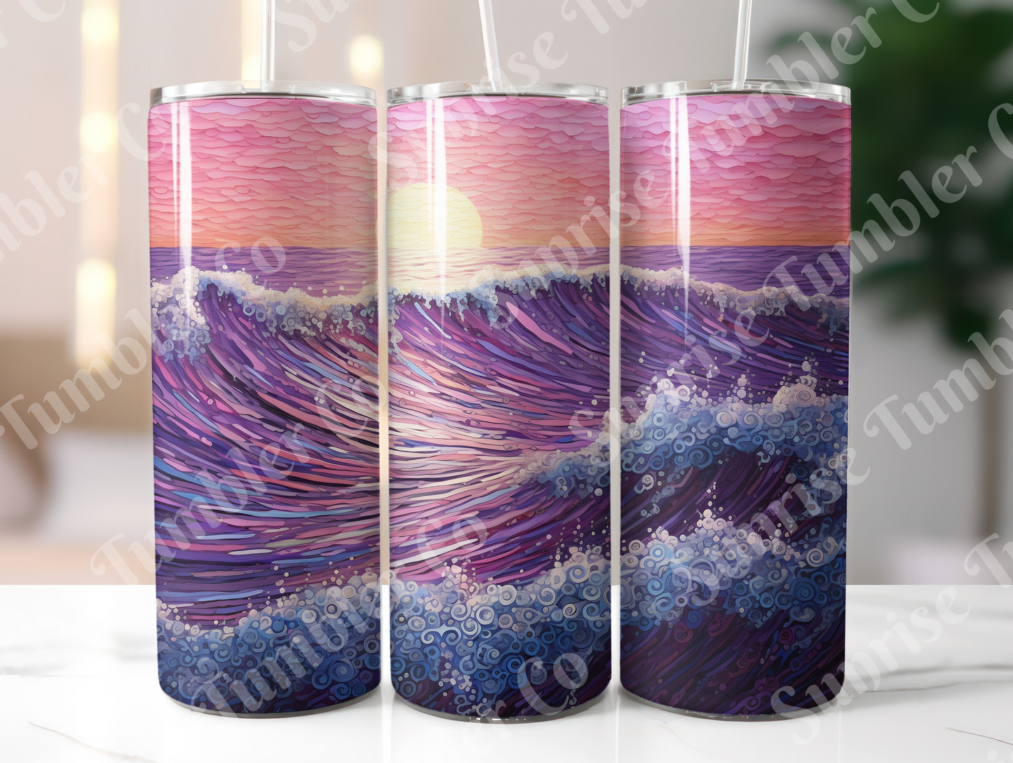 Sunsets Variety Part 1 - 20oz and 30oz Tumblers (Glow In The Dark Green And Blue Available)