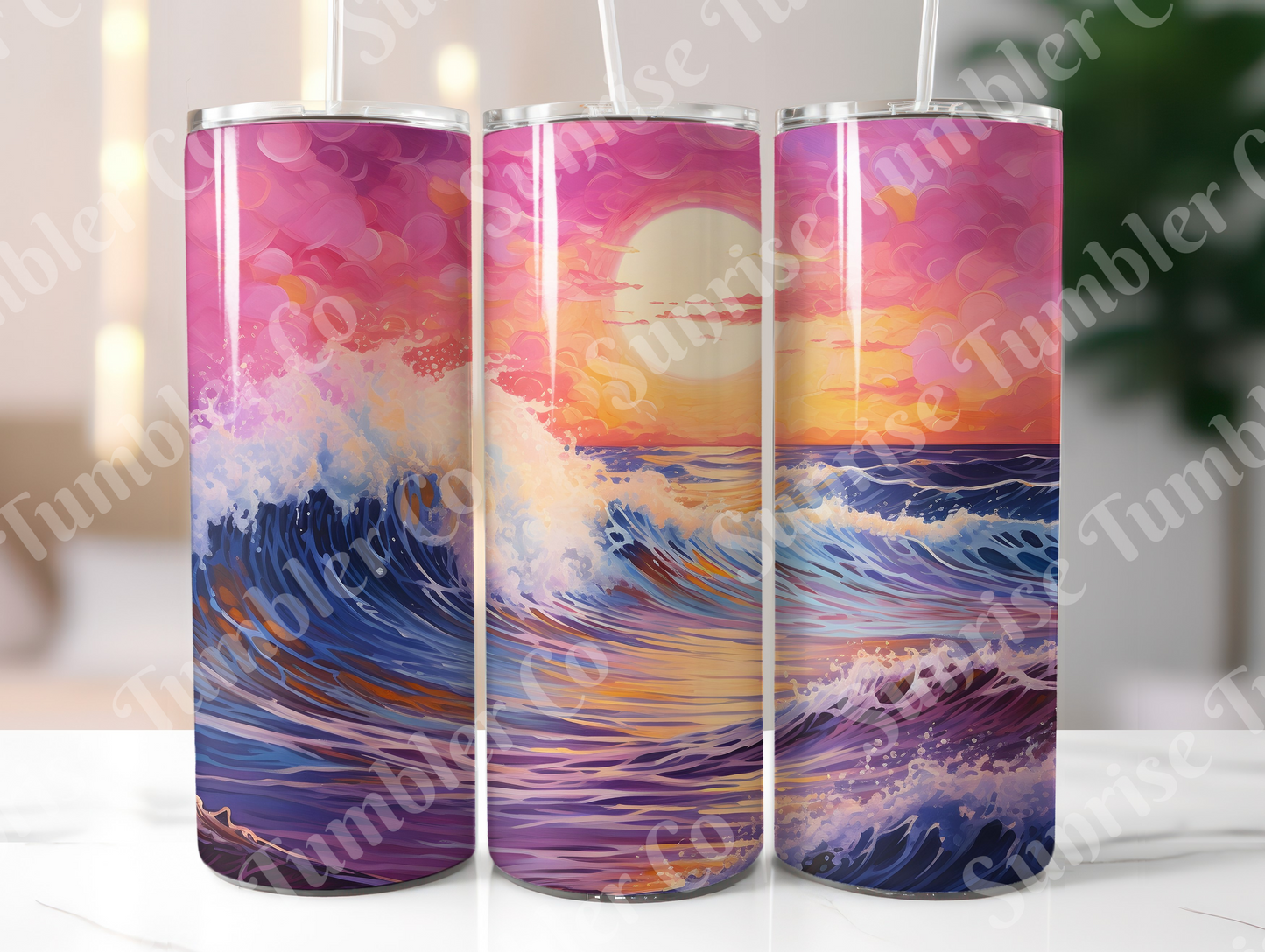Sunsets Variety Part 1 - 20oz and 30oz Tumblers (Glow In The Dark Green And Blue Available)