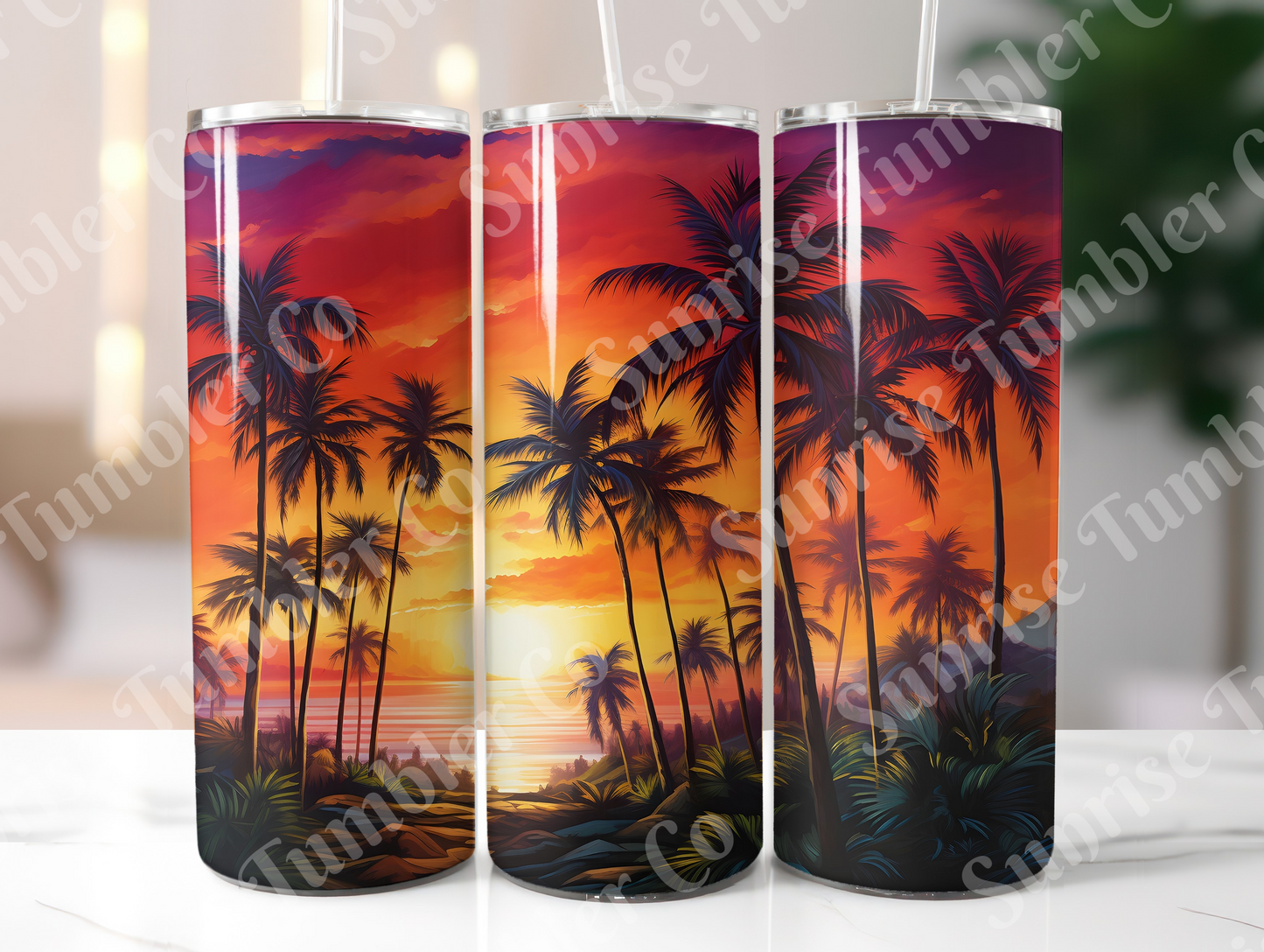 Sunsets Variety Part 1 - 20oz and 30oz Tumblers (Glow In The Dark Green And Blue Available)