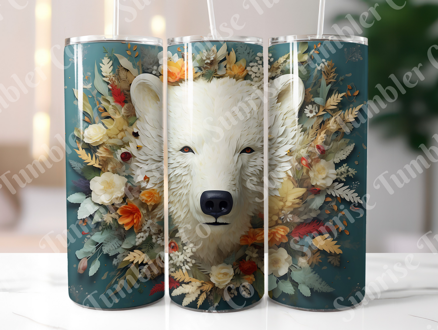 Polar Bear Variety - 20oz and 30oz Tumblers (Glow In The Dark Green And Blue Available)