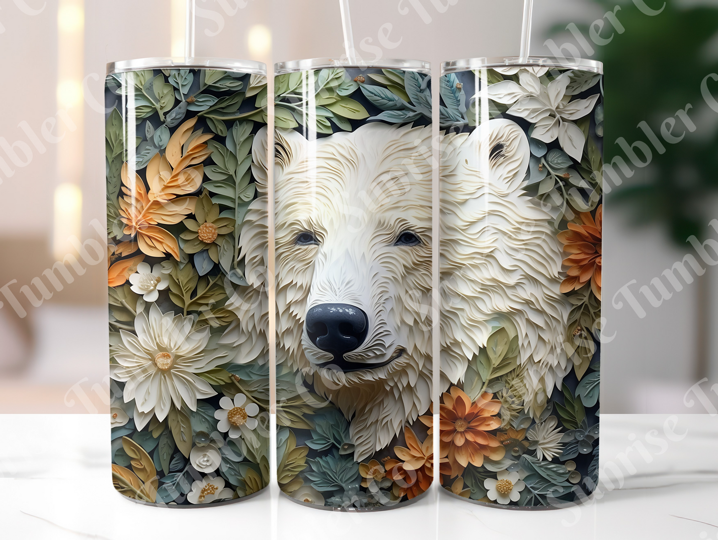 Polar Bear Variety - 20oz and 30oz Tumblers (Glow In The Dark Green And Blue Available)