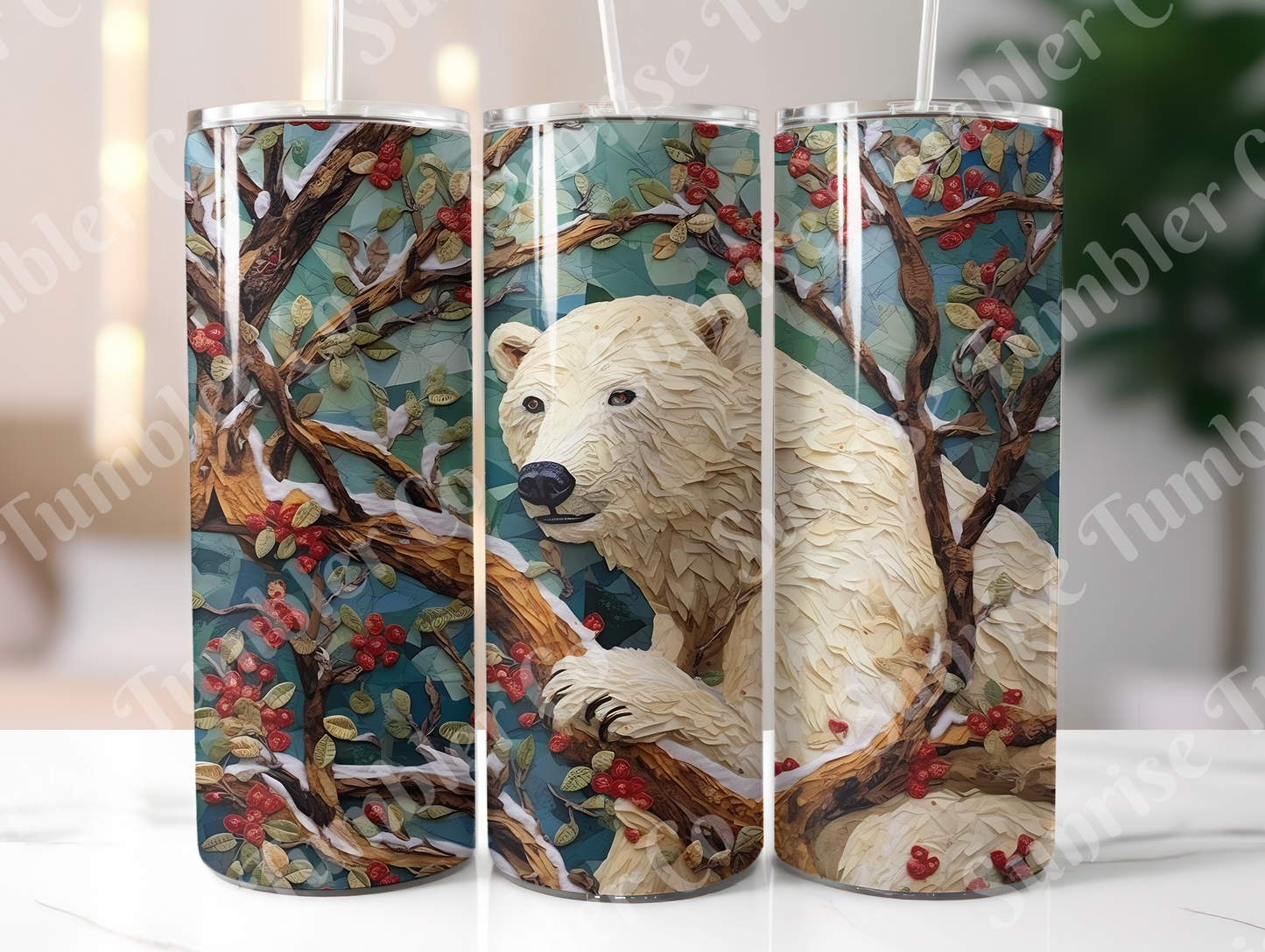 Polar Bear Variety - 20oz and 30oz Tumblers (Glow In The Dark Green And Blue Available)