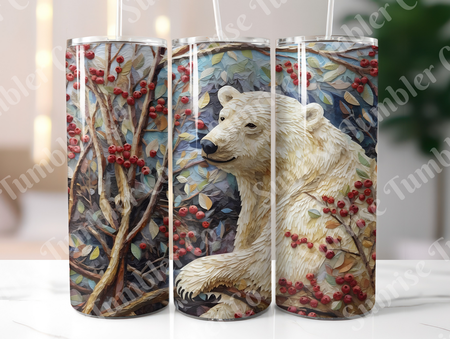 Polar Bear Variety - 20oz and 30oz Tumblers (Glow In The Dark Green And Blue Available)