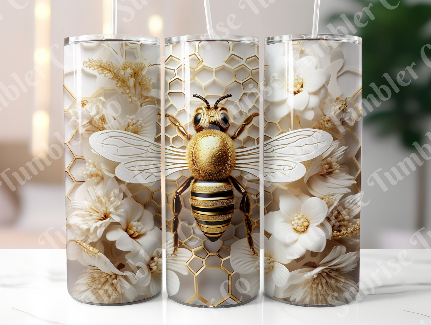 Bee Variety - 20oz and 30oz Tumblers (Glow In The Dark Green And Blue Available)