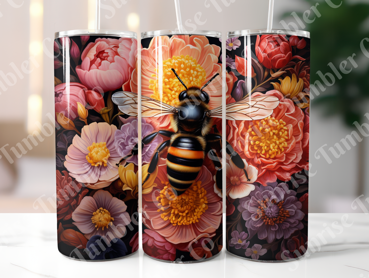 Bee Variety - 20oz and 30oz Tumblers (Glow In The Dark Green And Blue Available)