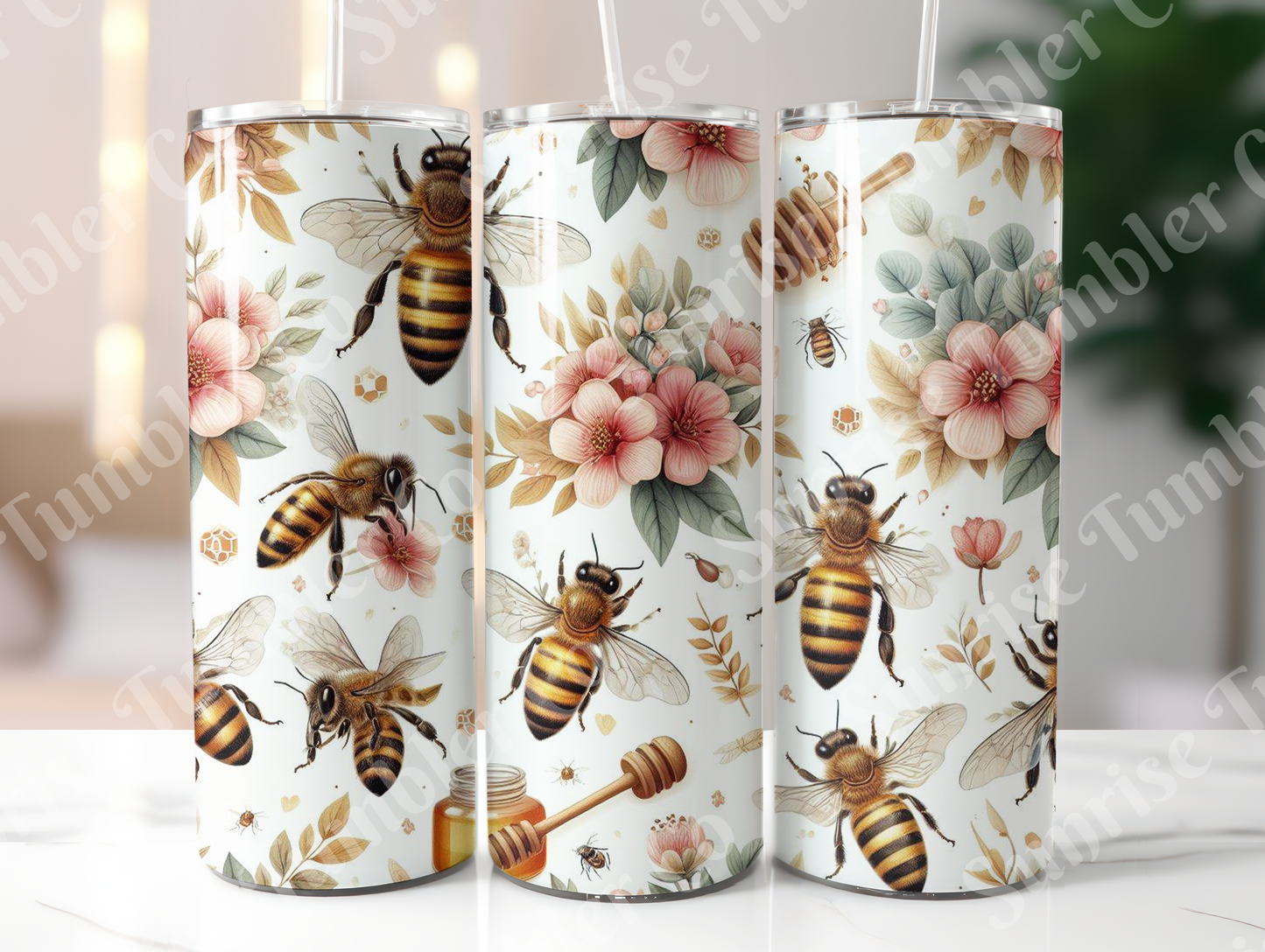 Bee Variety - 20oz and 30oz Tumblers (Glow In The Dark Green And Blue Available)