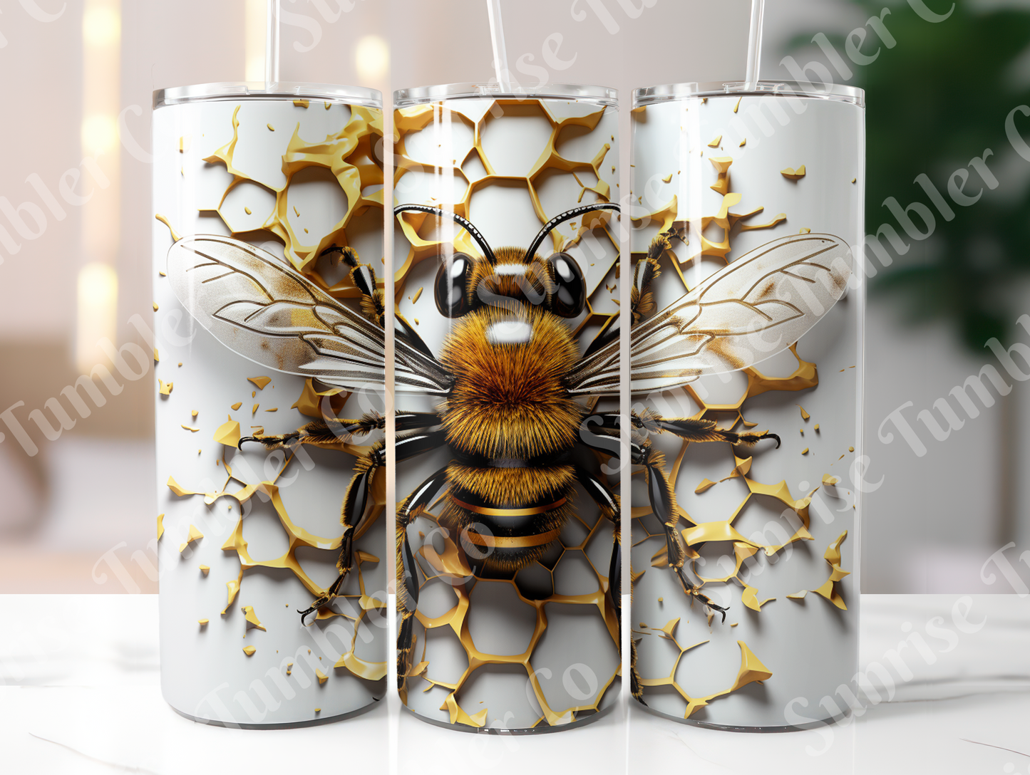 Bee Variety - 20oz and 30oz Tumblers (Glow In The Dark Green And Blue Available)