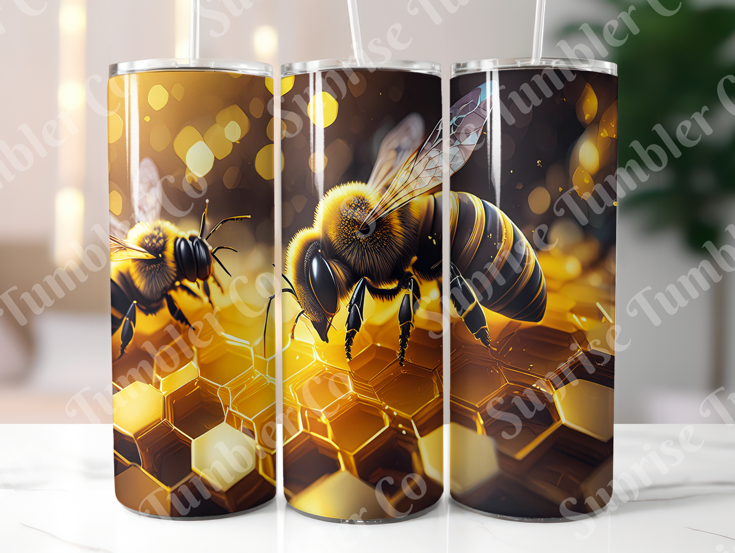 Bee Variety - 20oz and 30oz Tumblers (Glow In The Dark Green And Blue Available)