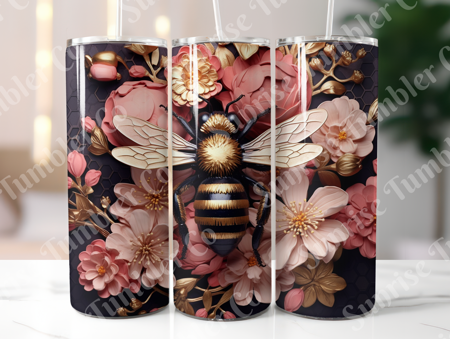 Bee Variety - 20oz and 30oz Tumblers (Glow In The Dark Green And Blue Available)