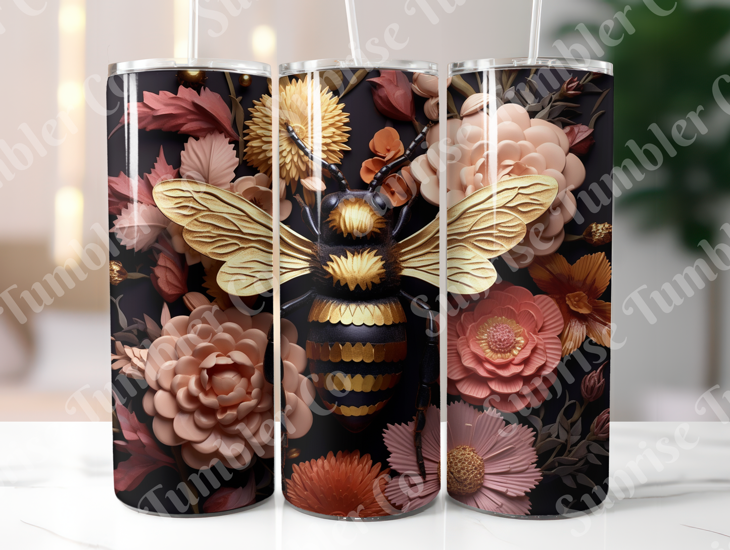 Bee Variety - 20oz and 30oz Tumblers (Glow In The Dark Green And Blue Available)