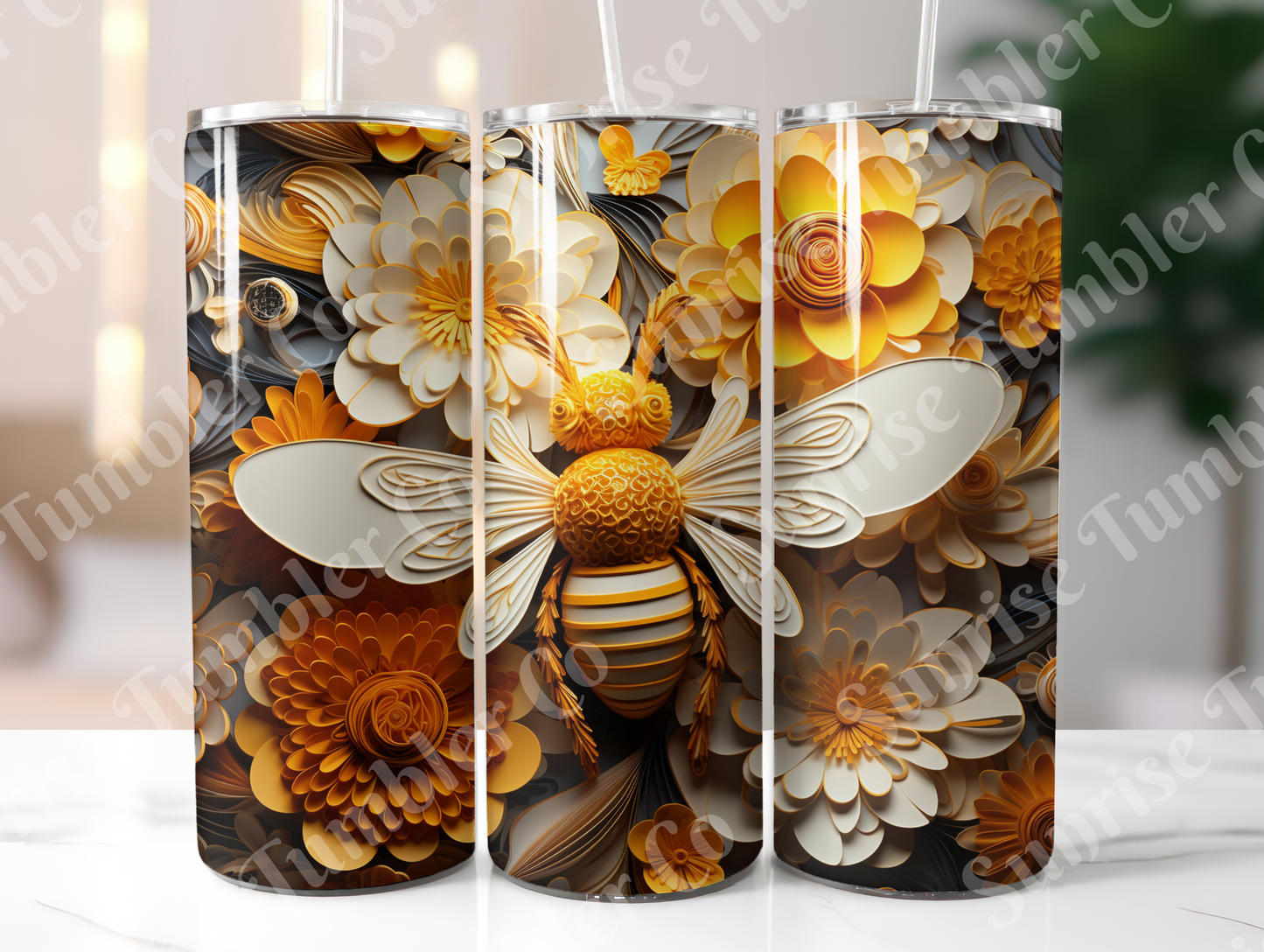 Bee Variety - 20oz and 30oz Tumblers (Glow In The Dark Green And Blue Available)