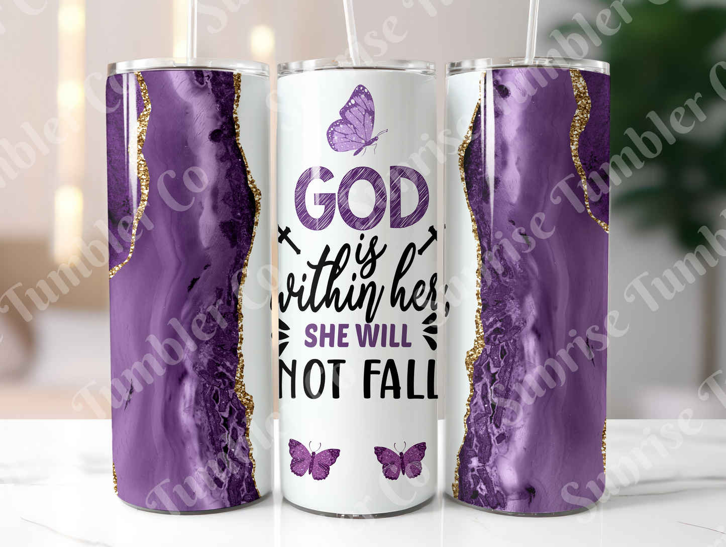 Bible Verses Variety Part 3 - 20 oz or 30 oz Tumbler (Glow In The Dark Option Available)