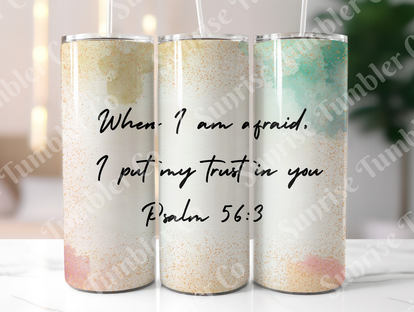 Bible Verses Variety Part 1 - 20 oz or 30 oz Tumbler (Glow In The Dark Option Available)